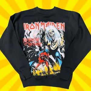 Iron Maiden “the number of the beast ” crew neck